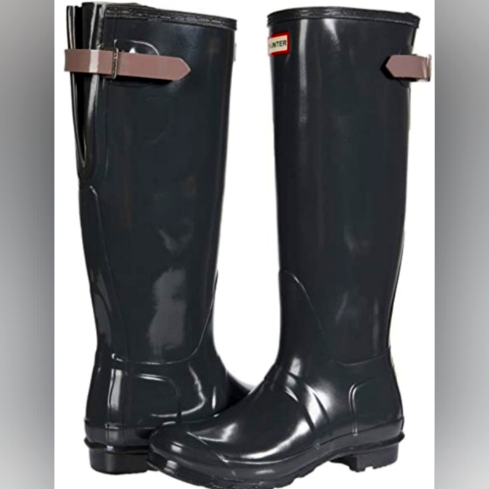 Hunter Original, Adjustable Gloss Rain boots, 8M